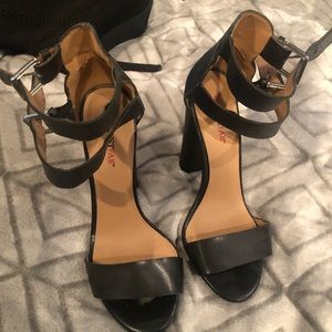 Strappy open heels